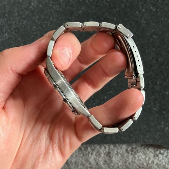 KRIEGER SPORT SILVER WHITE WATCH ADULT UNISEX CERTIFIED SWISS CHRONOMETER - Picture 5 of 8